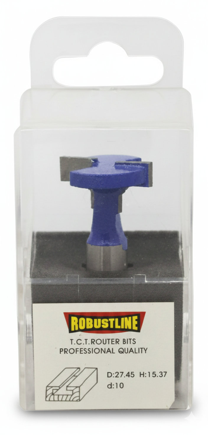 Robustline Tct Router Bit (for Slide Board Channel) Woodworking Router Accessory Premium Hardware for Door Cabinet Window Furniture and Interior Use